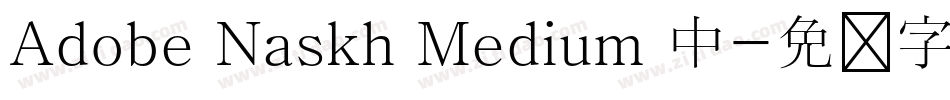 Adobe Naskh Medium 中字体转换